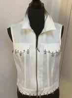 Nieuw wit Apriori set, bestaande uit jeans en gilet mt 36, Ophalen of Verzenden, Nieuw, Wit