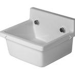 Duravit Starck 3 uitstortgootsteen 48x42,5 cm wit, Ophalen, Zo goed als nieuw, Wastafel