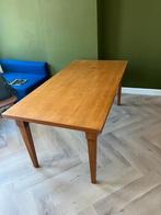 Robuuste houten eettafel, Ophalen, Gebruikt, 50 tot 100 cm, Vijf personen of meer