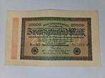 Bankbiljet Duitsland 20.000 mark 1923 UNC, Postzegels en Munten, Bankbiljetten | Europa | Niet-Eurobiljetten, Ophalen of Verzenden