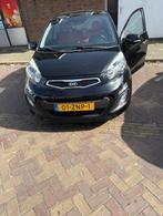 Kia Picanto 1.0 Cvvt 5-DRS 2013 Zwart Airco en een nieuw apk, Voorwielaandrijving, 400 kg, Zwart, 24 km/l