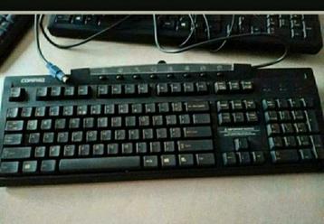 Toetsenbord,Compaq,6 plug,Logitech,Qwerty,zwart,HP beschikbaar voor biedingen