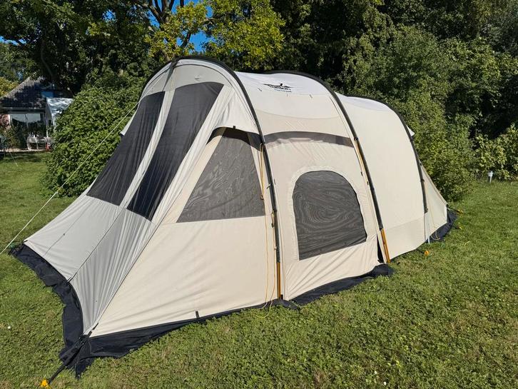 Eureka Tunneltent 5-persoons - Technisch Katoen, Caravans en Kamperen, Tenten, tot en met 5, Gebruikt, Ophalen of Verzenden