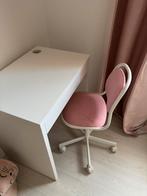 Ikea bureau met bureaustoel, Huis en Inrichting, Bureaus, Ophalen, Zo goed als nieuw