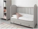 IKEA Gonatt babybedje/ledikant lichtgrijs + matras 60x120cm, Kinderen en Baby's, Ledikant, Zo goed als nieuw, Ophalen