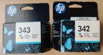 HP printerinkt 342 en 343, Ophalen of Verzenden, Nieuw, Cartridge, HP (ORIGINEEL)