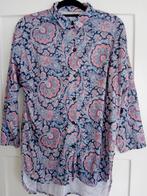 Vintage Paisley blouse large blauw roze, Ophalen of Verzenden, Zo goed als nieuw