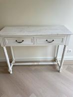Witte Sidetable met Lades - Landelijke Stijl, Huis en Inrichting, Tafels | Sidetables, Gebruikt, 50 tot 100 cm, Ophalen of Verzenden