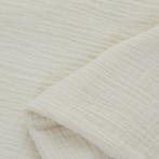 Promo! 5741) 138x50cm Double gauze tetra gebroken wit, 120 cm of meer, Wit, Nieuw, Ophalen of Verzenden