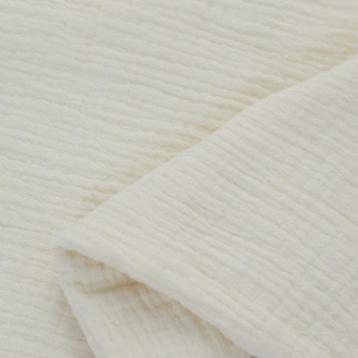 Promo! 5741) 138x50cm Double gauze tetra gebroken wit beschikbaar voor biedingen