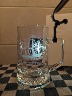 Vintage glazen bierpul, Ophalen of Verzenden, Nieuw, Bierglas