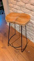 Industriële barkruk, Huis en Inrichting, Barkrukken, Ophalen, Met voetsteun, 60 tot 90 cm, Zo goed als nieuw