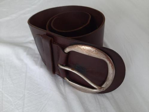 Bruine brede riem, 85 cm, Moscow, Kleding | Dames, Riemen en Ceinturen, Gedragen, Tailleriem, 80 tot 90 cm, 5 cm of meer, Bruin