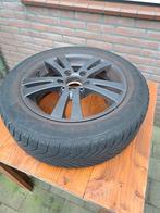 Lichtmetalen zwarte velgen met winterbanden  - 16 inch, Auto-onderdelen, Banden en Velgen, Ophalen, Gebruikt, 16 inch, Banden en Velgen