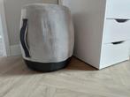 Poef zwart grijs lichtgrijs, Ophalen, Minder dan 50 cm, Rond, Minder dan 50 cm
