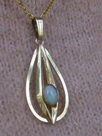 Amerik Doublé Hanger met echte Opaal aan Ketting K&L, Sieraden, Tassen en Uiterlijk, Antieke sieraden, Verzenden, Koper, Hanger