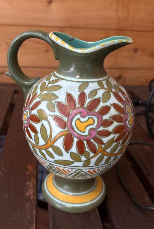 Prachtige Handbeschilderde Royal Zuid-Holland AMBA, Antiek en Kunst, Antiek | Vazen, Ophalen of Verzenden