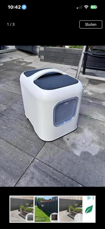 GEZOCHT witte kap voor Rotho my pet kattenbak  model Baila beschikbaar voor biedingen