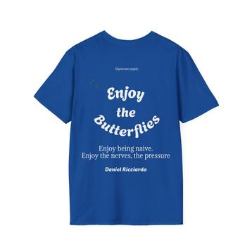 F1 Butterflies T-Shirt, Royal Blue/Charcoal/White, S/M/L/XL beschikbaar voor biedingen