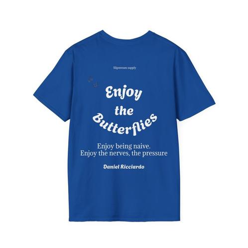 F1 Butterflies T-Shirt, Royal Blue/Charcoal/White, S/M/L/XL, Kleding | Dames, T-shirts, Nieuw, Maat 46/48 (XL) of groter, Wit