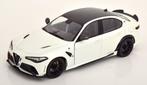 Alfa Romeo Giulia GTA 2022 Wit Metallic / Zwart 1-18 Solido, Hobby en Vrije tijd, Modelauto's | 1:18, Nieuw, Solido, Ophalen of Verzenden