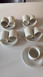 9 stuks koffiekop en schotel type  Cannelee, Huis en Inrichting, Keuken | Servies, Ophalen of Verzenden, Zo goed als nieuw, Overige stijlen