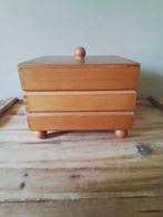 Houten kistje 3 delig, Huis en Inrichting, Woonaccessoires | Kisten, Ophalen of Verzenden, Zo goed als nieuw, Minder dan 50 cm