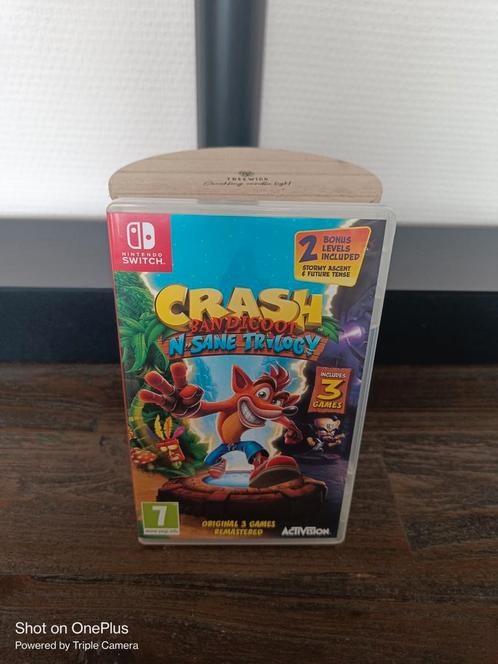 Crash Bandicoot N. Sane Trilogy, Nintendo Switch, Spelcomputers en Games, Games | Nintendo Switch, Zo goed als nieuw, Platform