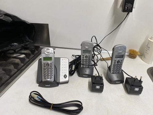 Profoon Dect Telefoonset van 3 PDX-5335 met antwoordapparaat, Telecommunicatie, Vaste telefoons | Handsets en Draadloos, Gebruikt