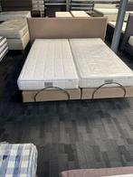 Perfecte Auping showroom model boxspring 180x210 taupe, Huis en Inrichting, Ophalen, 210 cm, Tweepersoons, Zo goed als nieuw