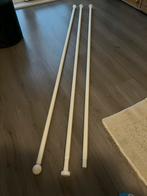 Ikea witte gordijnroedes - set van 3, Ophalen, Minder dan 50 cm, Gebruikt, 200 cm of meer