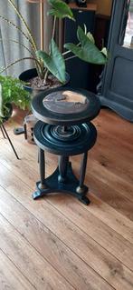 Antieke art deco piano kruk, Muziek en Instrumenten, Ophalen of Verzenden, Gebruikt, Zwart, Piano