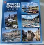 NIEUWE puzzels King steden 5x 1000 stukjes 85531, Ophalen of Verzenden, Nieuw