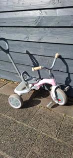 QPlay driewieler Tenco - meisjes - pastel roze, Ophalen, Gebruikt, Duwstang