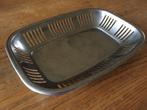 Vintage broodschaal broodmand rvs schaal (32x22x4,5 cm), Huis en Inrichting, Woonaccessoires | Schalen en Manden, Overige materialen