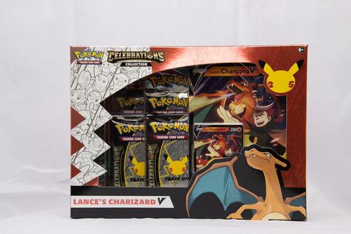 Pokémon Celebrations Collection: Lance’s Charizard V, Hobby en Vrije tijd, Verzamelkaartspellen | Pokémon, Zo goed als nieuw, Foil