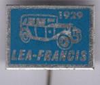LEA-Francis 1929 blauw op alu oldtimer auto speldje( B_119a), Transport, Speldje of Pin, Zo goed als nieuw, Verzenden