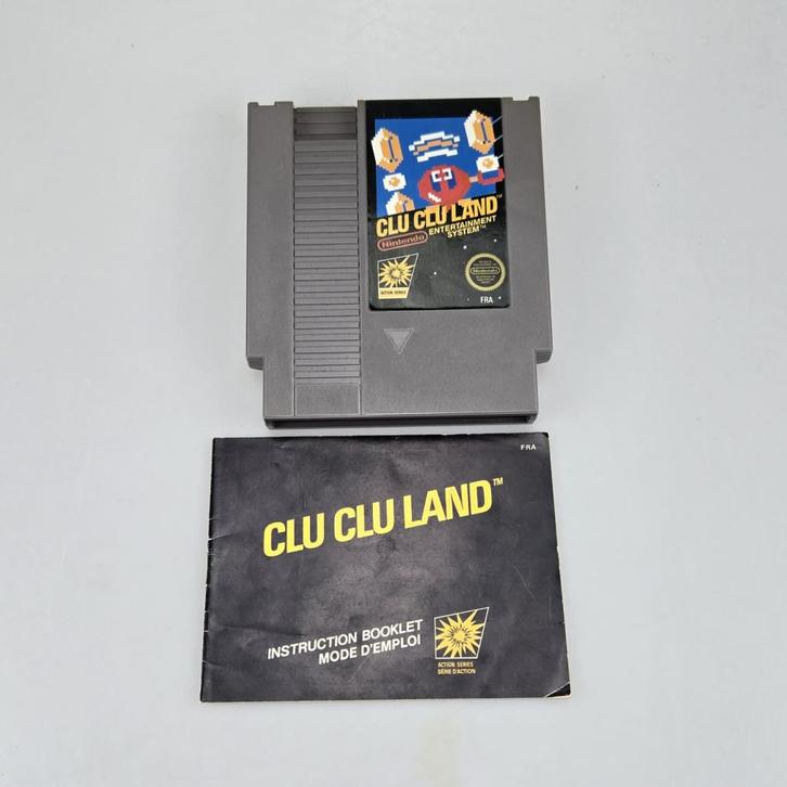 Nintendo NES Game: Clu Clu Land inclusief handleiding, Spelcomputers en Games, Games | Nintendo NES, Zo goed als nieuw