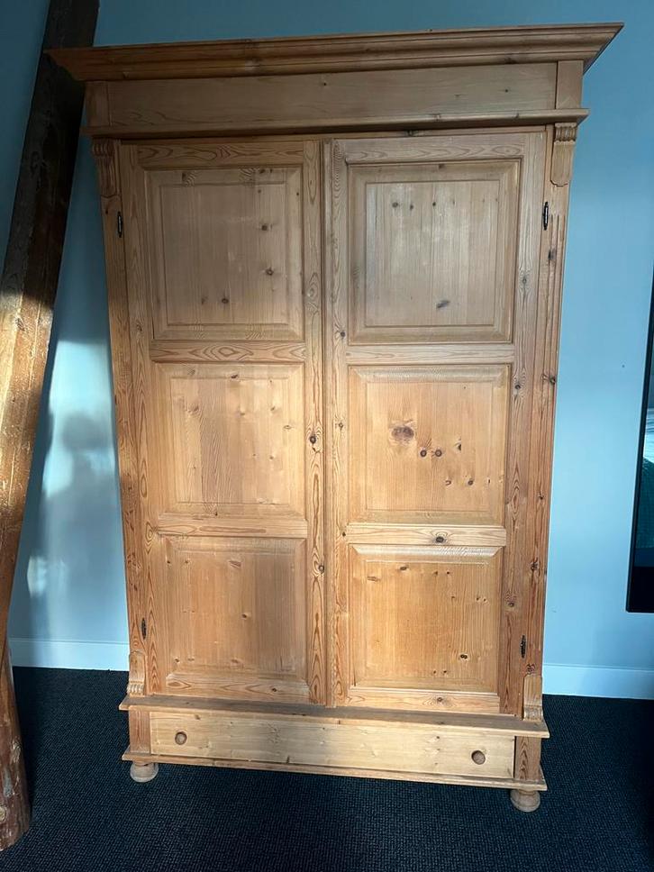 Mooie Grenen Kast met veel ruimte, Huis en Inrichting, Kasten | Kledingkasten, Gebruikt, 200 cm of meer, 100 tot 150 cm, 50 tot 75 cm