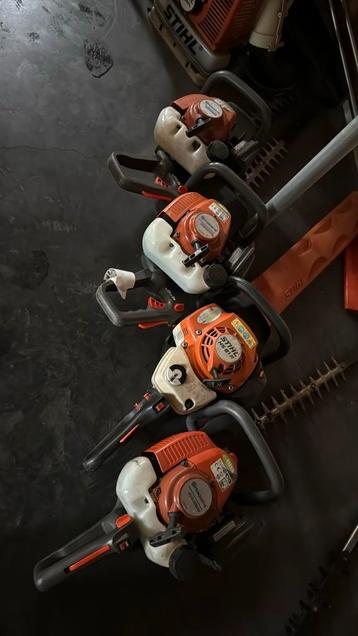 Stihl hs 81 t en husqvarna profesionel heggenscharen beschikbaar voor biedingen