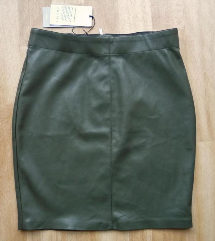 Costes nieuw nep leren rokje, maat S, Kleding | Dames, Rokken, Nieuw, Maat 36 (S), Groen, Boven de knie, Ophalen of Verzenden