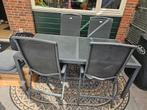 Hartman Tuintafel met Stoelen, Tuin en Terras, Tuintafels, Ophalen, Gebruikt, Rechthoekig, Metaal