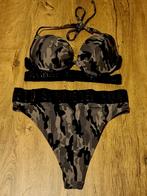 NIEUW Bikiniset camouflagegroen Mt M en cupmaat C stoer mode, Ophalen, Nieuw, Zwart, Bikini