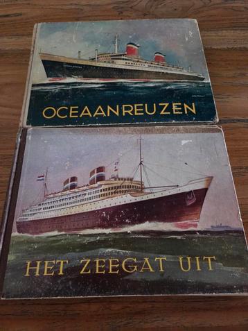 2 OUDE SCHEEPVAART PLAATJES ALBUMS...nostalgie! beschikbaar voor biedingen