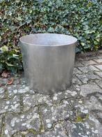 RVS plantenbak diameter 40cm.Hoog 35 cm.Bloempot, Ophalen, Minder dan 60 cm, Rond, Zo goed als nieuw