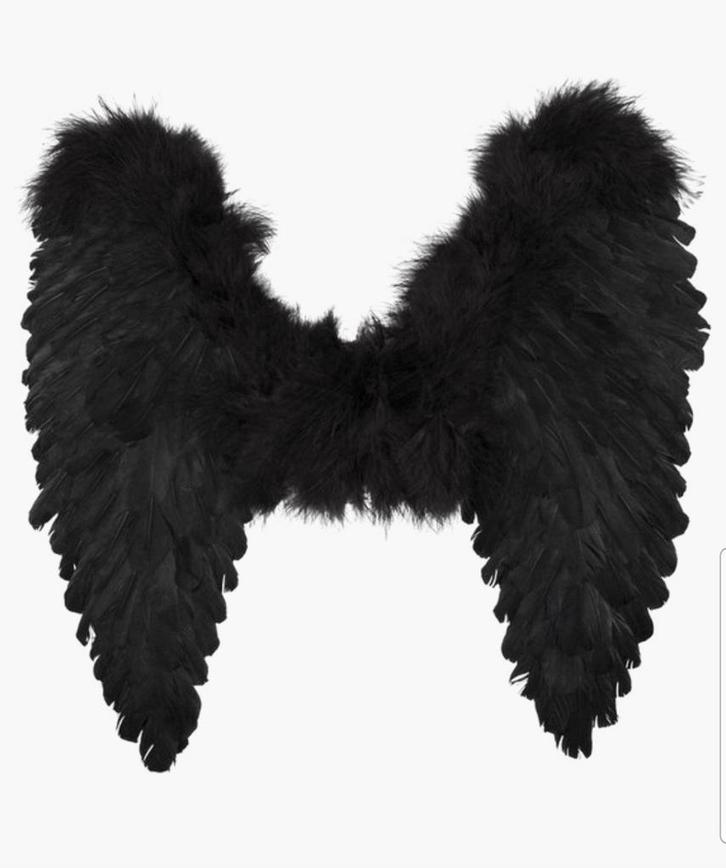 Zwarte engelen vleugels - engel - kerst - kerstboom - wings, Diversen, Kerst, Nieuw, Ophalen of Verzenden