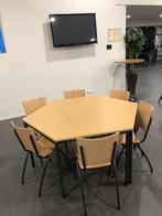 Trapezium vergadertafels, Ophalen, Gebruikt, Rechthoekig, Metaal