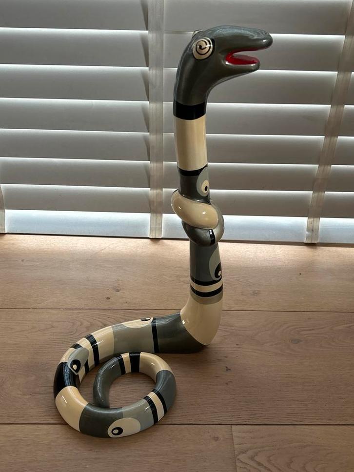 Slang Kunst Object - Kunstenaar Niloc Pagen, Tuin en Terras, Tuinbeelden, Gebruikt, Dierenbeeld, Overige materialen, Ophalen