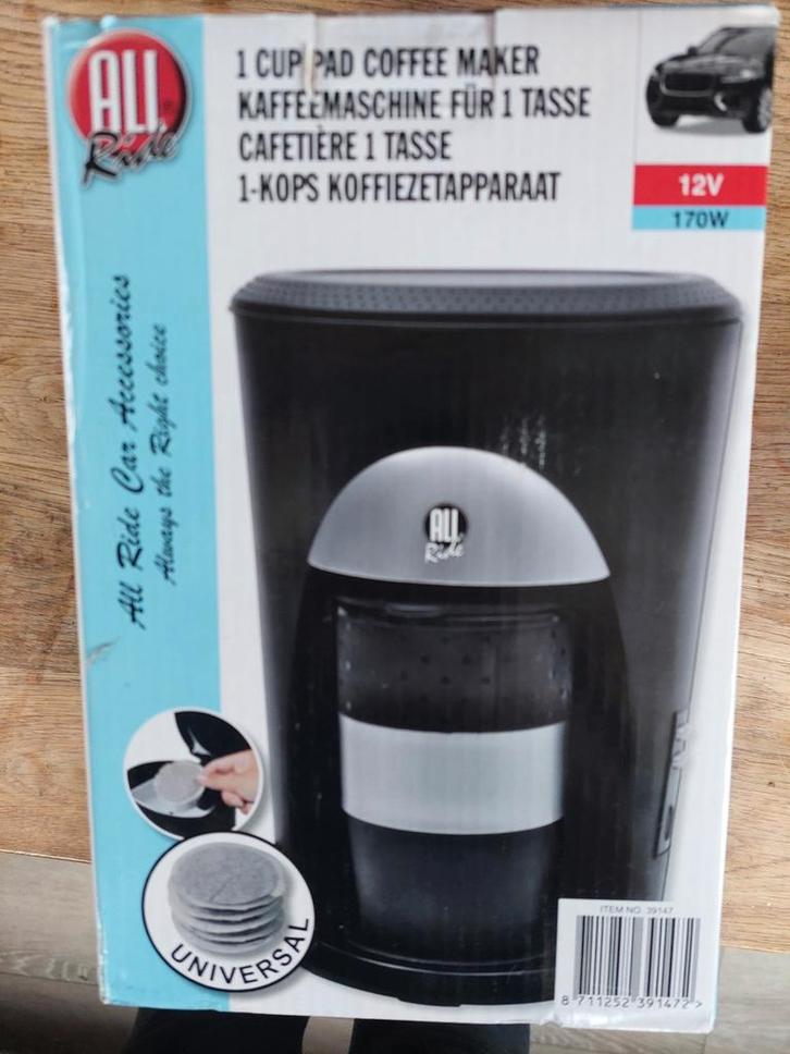 12V Koffiezetapparaat voor Onderweg - Nieuw in Doos!, Witgoed en Apparatuur, Koffiezetapparaten, Nieuw, Koffiepads en cups, Koffiemachine