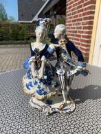Porseleinen beeldje verliefd koppel, volkstedt : 20cm/630gr, Antiek en Kunst, Antiek | Porselein, Ophalen of Verzenden